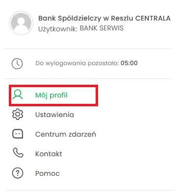 Obrazek ukazuje jak wybrać z listy rozwijanej aktualizację danych