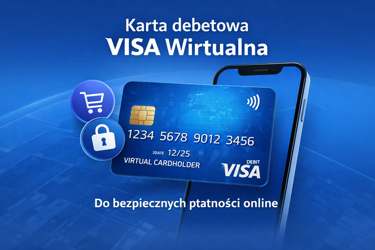 Karta debetowa VISA wirtualna do bezpiecznych płatności online